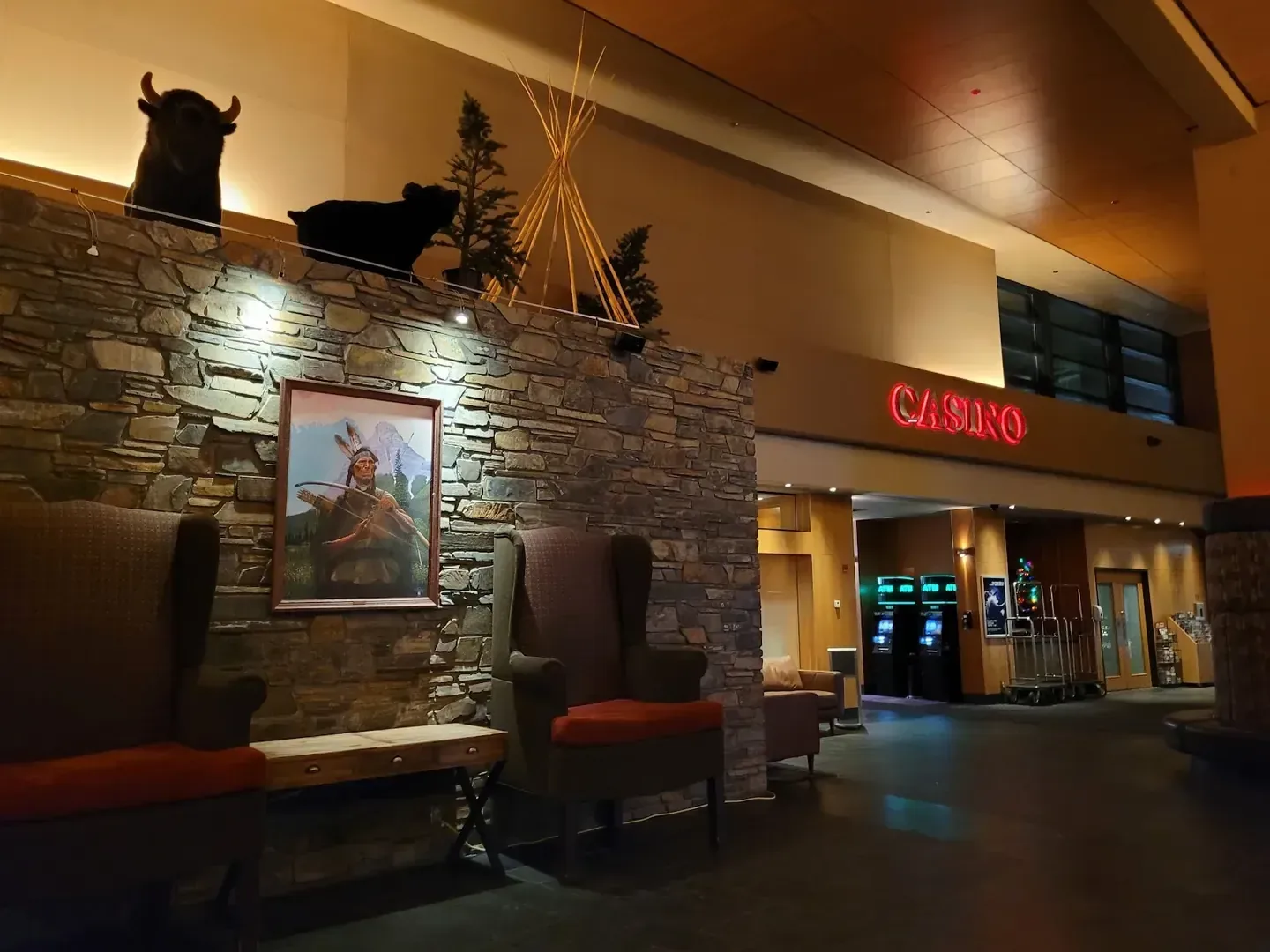 Mountain resort setting at Stoney Nakoda Resort & Casino